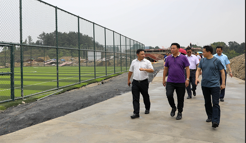 重慶市體育局副局長楊貴山率隊(duì)到川威集團(tuán)連界基地調(diào)研(圖1)