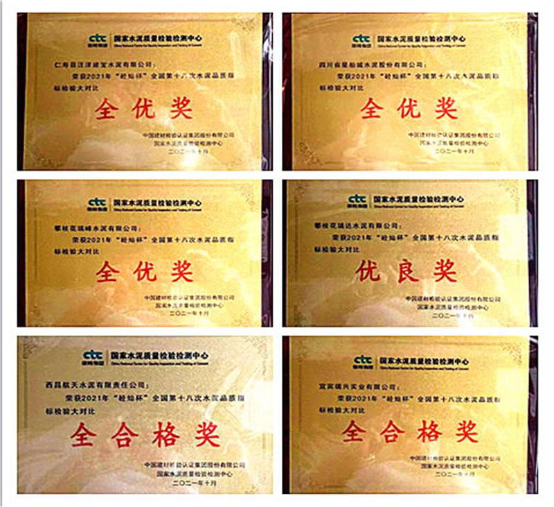 星船城公司在全國水泥 品質(zhì)指標(biāo)檢驗(yàn)大對比中取得優(yōu)異成績