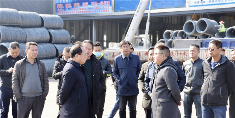 涼山州州委常委、西昌市市委書記馬輝視察通宇物流攀西（裝配建材）物流港(圖3)