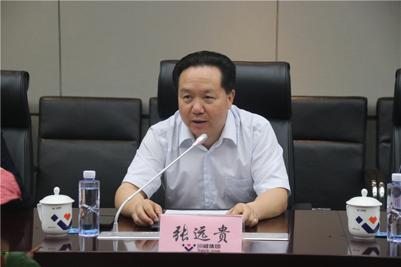 中鐵物資集團(tuán)總經(jīng)理、黨委副書記唐建勇一行到川威座談交流(圖2)